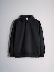 The Set 3 Pack Collared Sweat Top Black/Green - Image 2 of 6