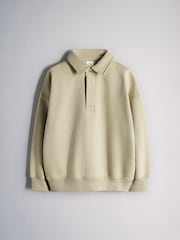 The Set 3 Pack Collared Sweat Top Black/Green - Image 3 of 6
