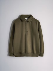 The Set 3 Pack Collared Sweat Top Black/Green - Image 4 of 6