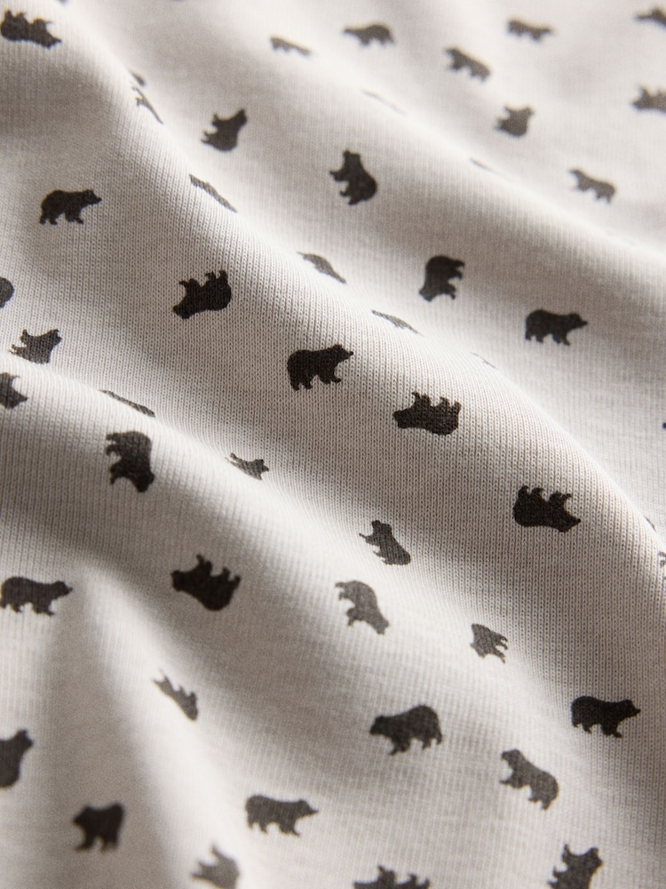 The Set 5 Pack Bear Snuggle Fit Pyjamas Brown/Cream - Image 13 of 13 The Set 5 Pack Bear Snuggle Fit Pyjamas Brown/Cream - Image 13 of 13