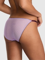 Victoria's Secret Pink Pink Berry String Bikini Pop Stitch Embroidery Knickers - Image 2 of 2