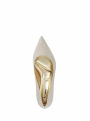Dune London Metallic Achievable Court Shoes - Image 4 of 5