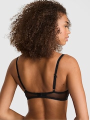 Victoria's Secret Pink Black Spiderweb Balcony Halloween Embroidery Bra - Image 2 of 2
