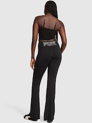 Victoria's Secret Pink Black Relay Flare Leggings - Image 2 of 2