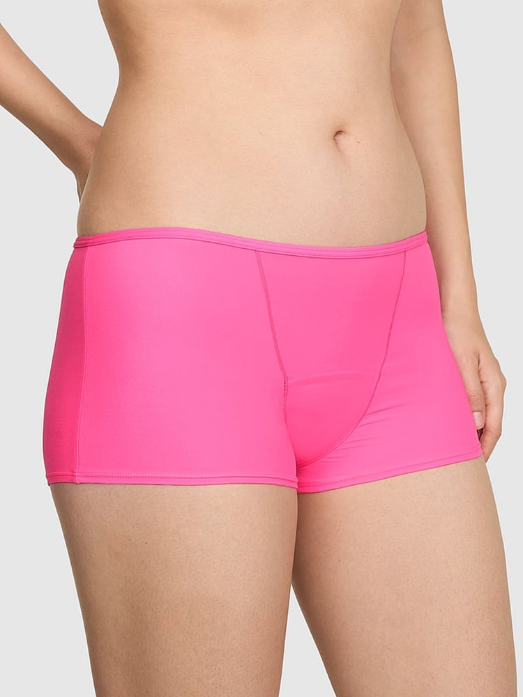 Victoria's Secret Pink Fall for Me Pink Boyshort Period Knickers - Image 1 of 2 Victoria's Secret Pink Fall for Me Pink Boyshort Period Knickers - Image 1 of 2