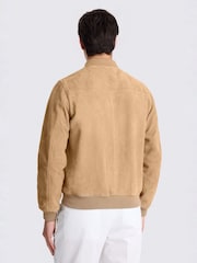 MOSS Natural Suede Bomber Jacket - Image 2 of 4