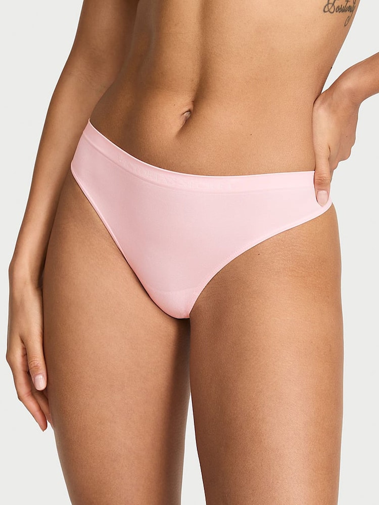 Victoria's Secret Angel Pink Thong Knickers - Image 1 of 2 Victoria's Secret Angel Pink Thong Knickers - Image 1 of 2