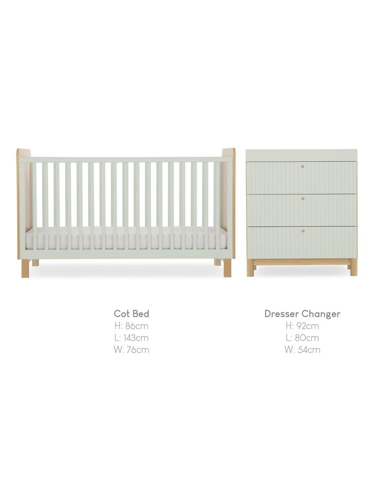 Cuddleco Green Remi 2 Piece Nursery Furniture Set - Image 6 of 6 Cuddleco Green Remi 2 Piece Nursery Furniture Set - Image 6 of 6