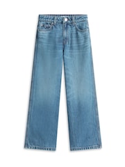 Tommy Hilfiger Blue Mabel Whiskered High Rise Wide Leg Jeans - Image 5 of 5