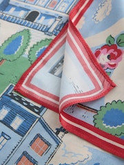 Cath Kidston Blue London Print Silk Blend Scarf - Image 3 of 3