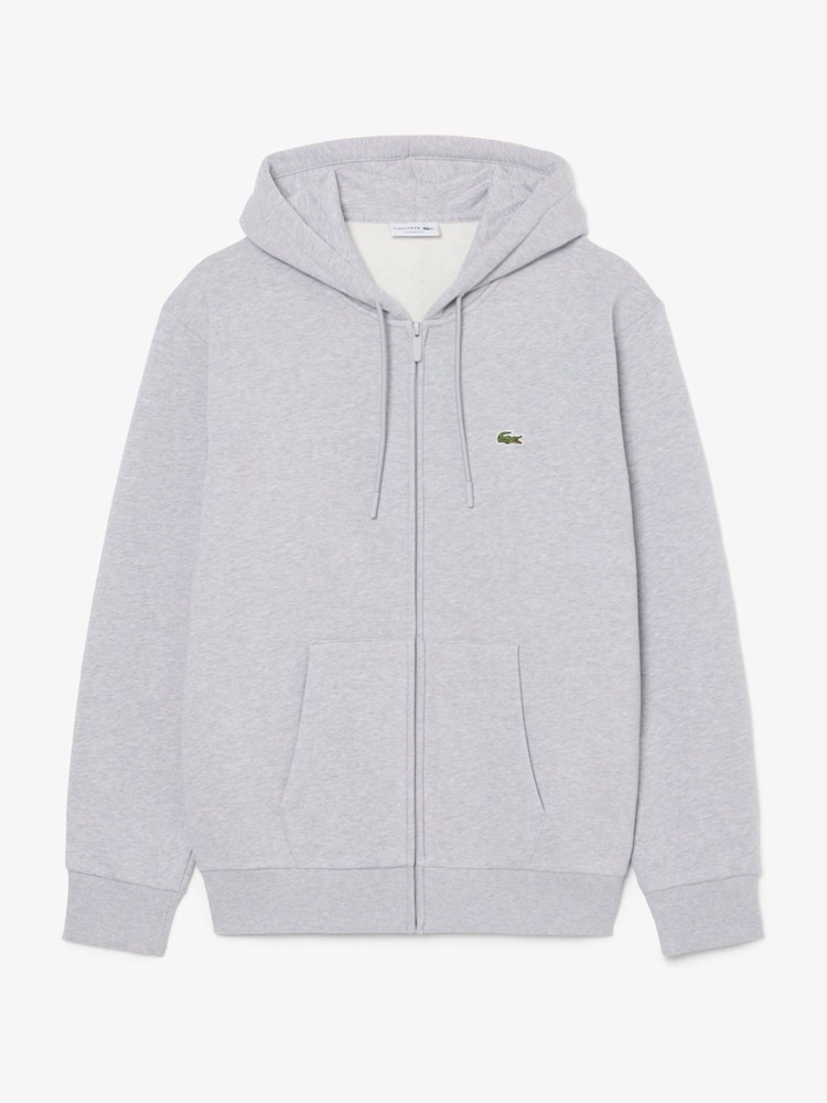 Lacoste Classic Fit Fleece Huvtröja Med Dragkedja Framtill - Bild 1 av 4 Lacoste Classic Fit Fleece Huvtröja Med Dragkedja Framtill - Bild 1 av 4