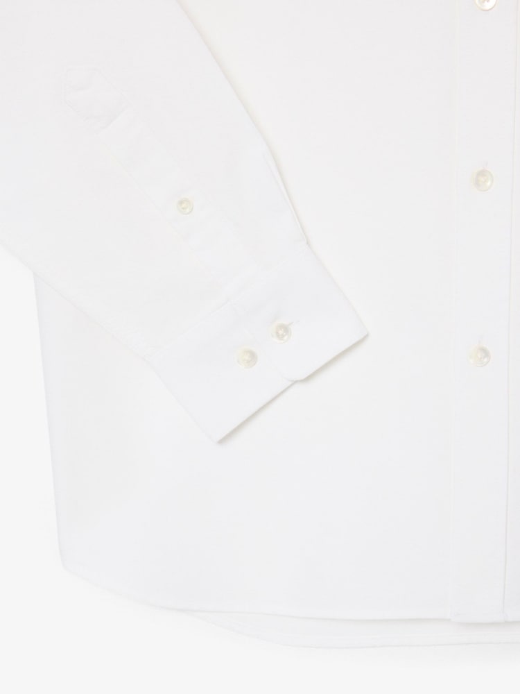 Lacoste White Regular Fit Oxford Shirt - Image 3 of 3