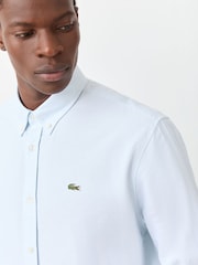 Lacoste Light Blue Regular Fit Oxford Shirt - Image 4 of 7