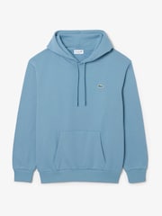 Bleu - Sweat-shirt à capuche en polaire coupe classique Lacoste - Image 5 de 8