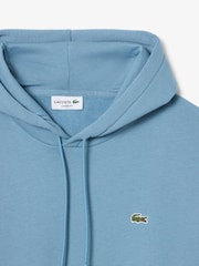 Bleu - Sweat-shirt à capuche en polaire coupe classique Lacoste - Image 6 de 8
