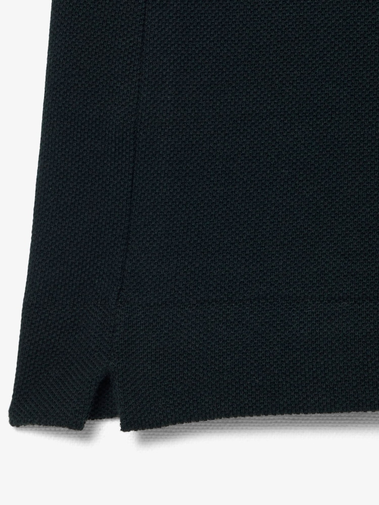 Lacoste Black Iconic L.12.12 Classic Fit Short Sleeve Polo Shirt - Image 2 of 4 Lacoste Black Iconic L.12.12 Classic Fit Short Sleeve Polo Shirt - Image 2 of 4