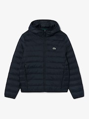 Lacoste Black Lightweight Water Repellent Ripstop Puffed Jacket - Image 1 of 4