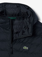 Lacoste Black Lightweight Water Repellent Ripstop Puffed Jacket - Image 2 of 4