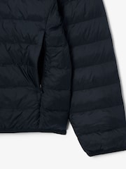 Lacoste Black Lightweight Water Repellent Ripstop Puffed Jacket - Image 3 of 4