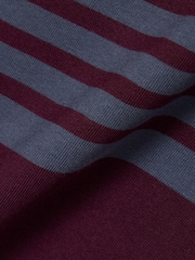 Lacoste Grey Classic Fit Striped Jersey Colorblock T-Shirt - Image 3 of 3