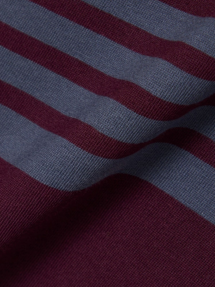 Lacoste Grey Classic Fit Striped Jersey Colorblock T-Shirt - Image 3 of 3
