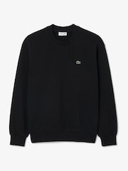 Lacoste Black Classic Fit Fleece Sweatshirt - Image 1 of 3