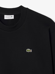 Lacoste Black Classic Fit Fleece Sweatshirt - Image 2 of 3