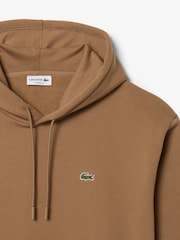 Lacoste Light Brown Classic Fit Fleece Hoodie - Image 2 of 4