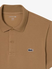 Lacoste Brown Regular Fit Cotton Blend Polo Shirt - Image 2 of 3