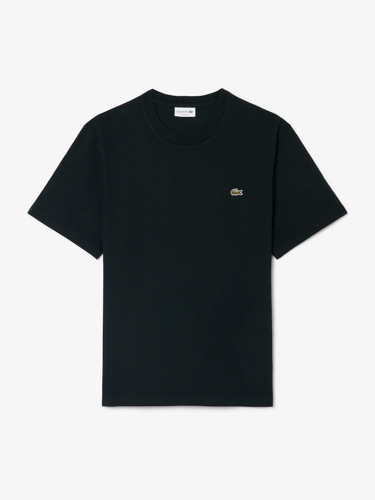 Schwarz - Lacoste Jersey-T-Shirt mit lockerer Passform aus mittelgewichtiger Baumwolle - Bild 1 von 3
