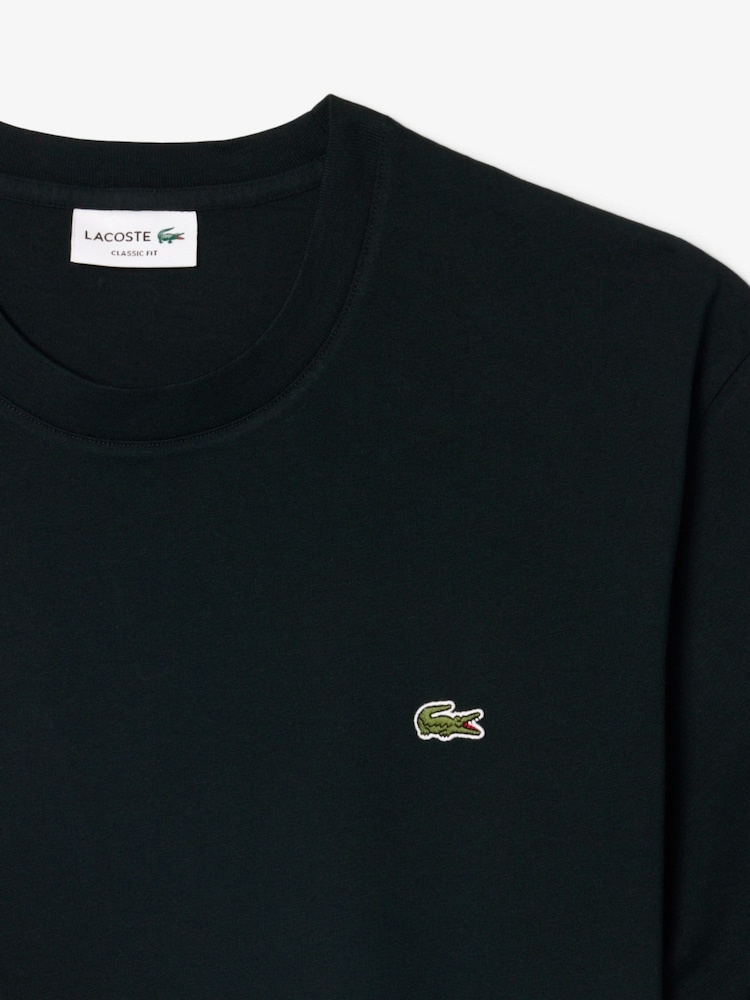 Schwarz - Lacoste Jersey-T-Shirt mit lockerer Passform aus mittelgewichtiger Baumwolle - Bild 2 von 3