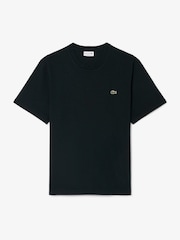 Lacoste Black Midweight Relaxed Fit Jersey Cotton T-Shirt - Image 5 of 7