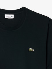 Lacoste Black Midweight Relaxed Fit Jersey Cotton T-Shirt - Image 6 of 7