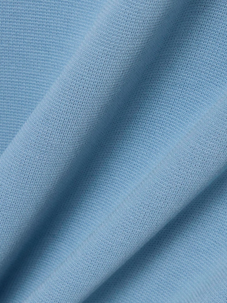 Lacoste Blue Regular Fit Cotton Blend Polo Shirt - Image 2 of 3 Lacoste Blue Regular Fit Cotton Blend Polo Shirt - Image 2 of 3