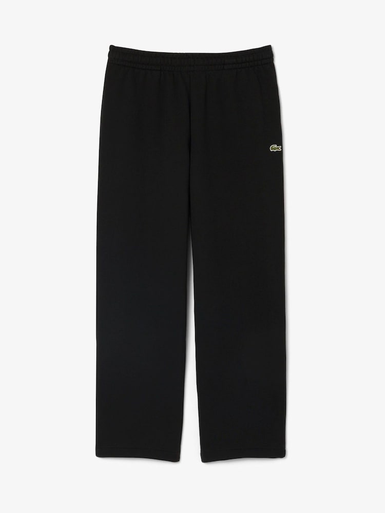 Lacoste Black Relaxed Fit Fleece Track Trousers - Image 1 of 4