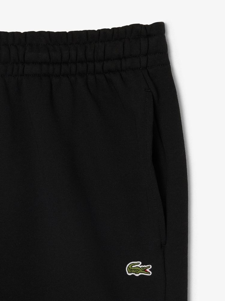 Lacoste Black Relaxed Fit Fleece Track Trousers - Image 2 of 4