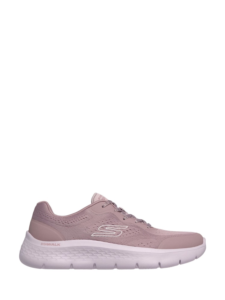Skechers Pink Go Walk Flex Serenity Trainers - Image 1 of 2