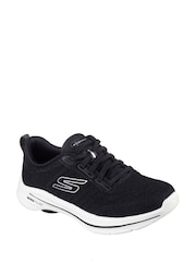 Skechers Black Go Walk 8 Britt Trainers - Image 3 of 5