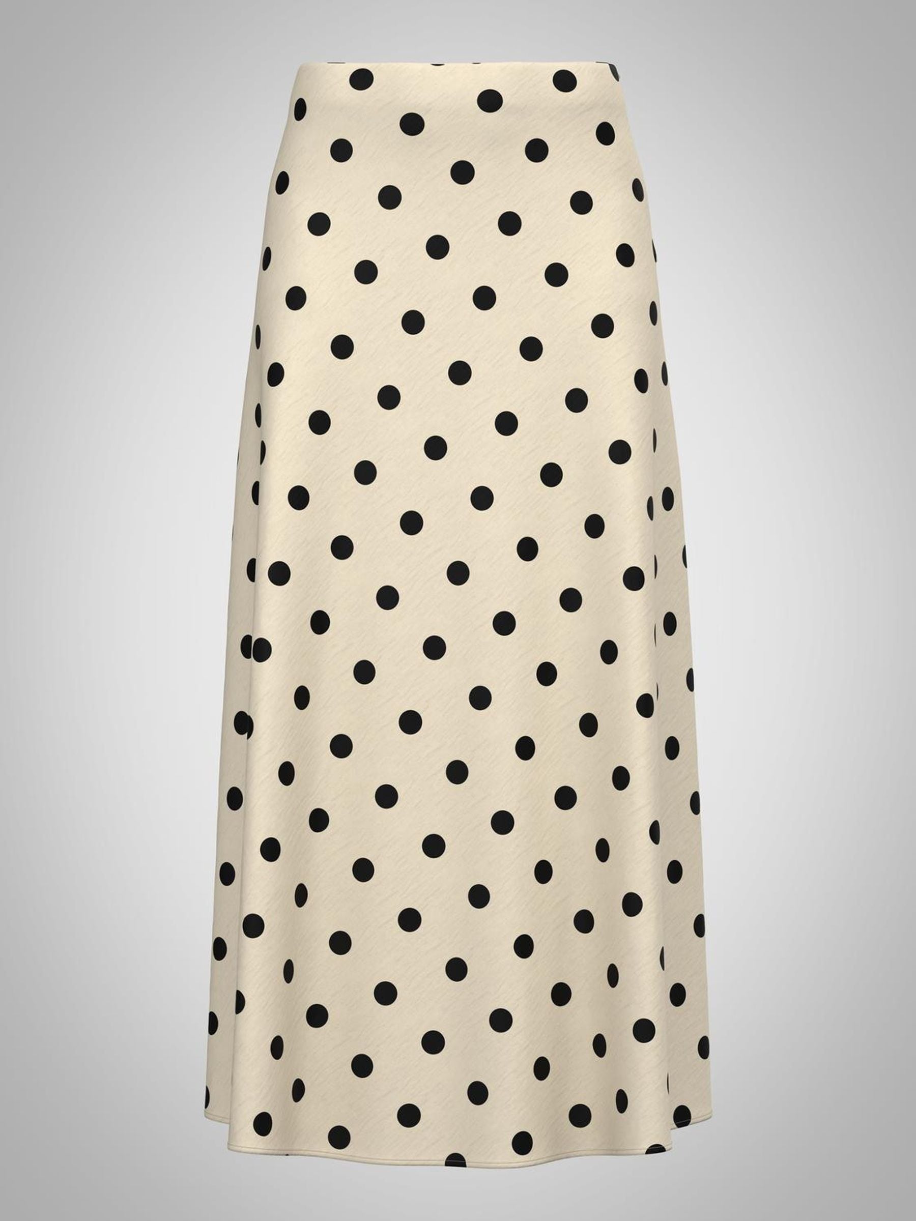 Buy JDY Cream/Brown Polka Dot Satin Maxi Skirt from Next USA
