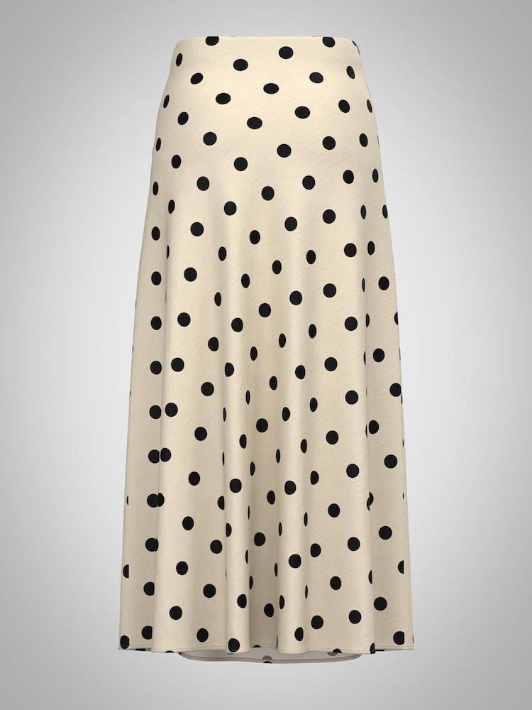 JDY Polka Dot Satin Maxi Skirt - Imagen 6 de 6