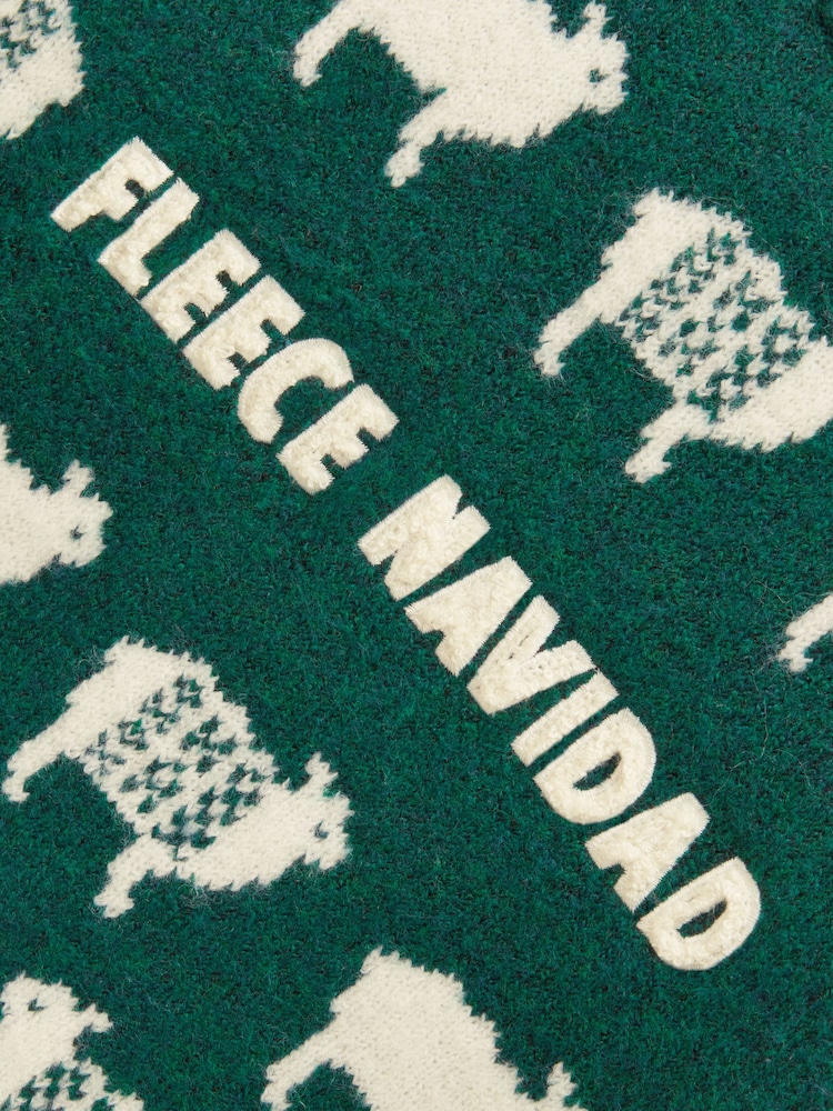 Joules Kids' Woolies Green Crew Neck Knitted Jumper - Image 4 of 4 Joules Kids' Woolies Green Crew Neck Knitted Jumper - Image 4 of 4