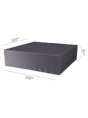 Pacific Anthracite Outdoor Seating Set Square Aerocover - Image 2 of 6