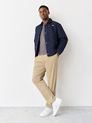 Lacoste Blue Water Repellent Corduroy Collar Jacket - Image 2 of 10