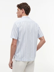 Tommy Hilfiger Linen Blend Textured Stripe Short Sleeve Shirt - Image 3 of 5