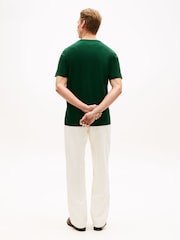 Tommy Hilfiger Nocturnal Green Flag Embroidery Crew Neck T-Shirt - Image 3 of 5