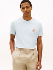 Keepsake Blue - Tommy Hilfiger Logo Embroidery Jersey T-Shirt - Image 1 of 5