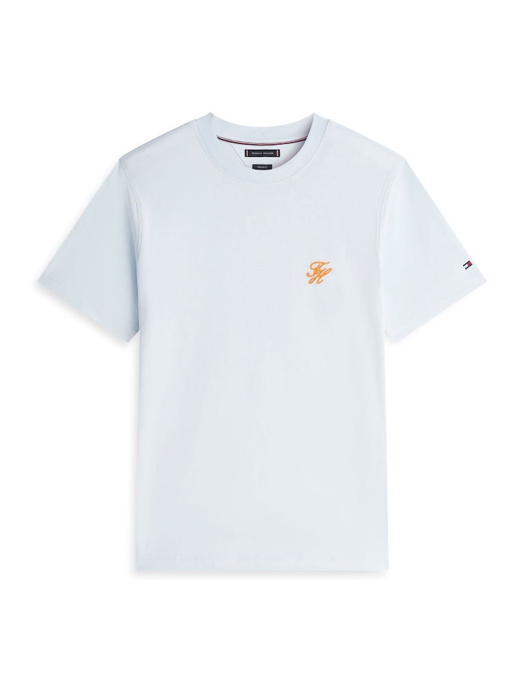 Keepsake Blue - Tommy Hilfiger Logo Embroidery Jersey T-Shirt - Image 5 of 5
