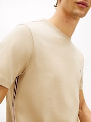 Tommy Hilfiger Natural Global Stripe Side Seam Jersey T-Shirt - Image 4 of 5