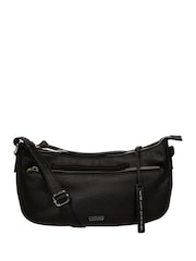 Cultured London Elowen Leather Cross Body Black Bag - Image 1 of 6