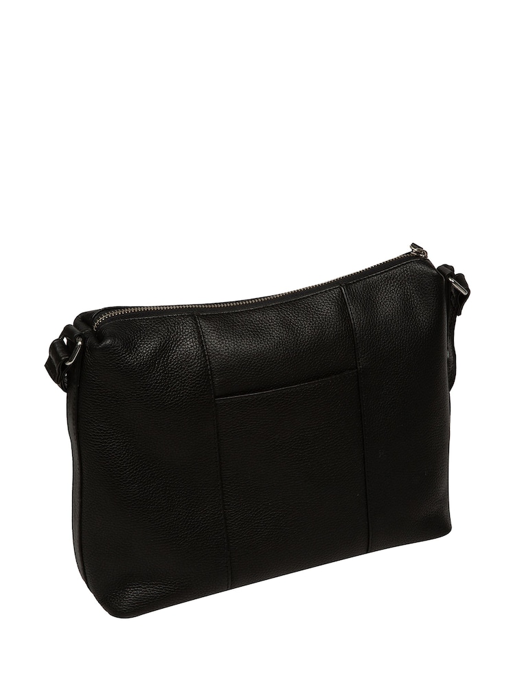 Cultured London Sylvie Leather Shoulder Black Bag - Image 2 of 7 Cultured London Sylvie Leather Shoulder Black Bag - Image 2 of 7